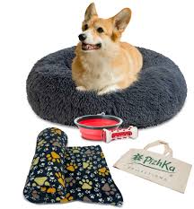 Kit de Bienvenida para Perros Medianos - Cama Tipo Donut PizhKa®