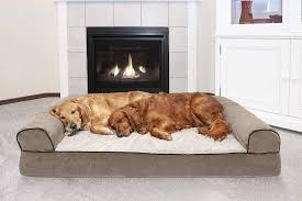 Cama Ortópedica XXL para Perros Furhaven con Estilo Sofá Sherpa y Chenilla