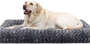 KSIIA Cama Antiestres XL para Perros 105x70cm