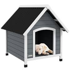 Caseta Exterior para Perros PawHut 75x88x82 cm