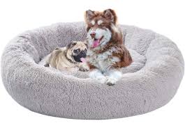 Cojín Antiestrés XXL para Perros - Cama Redonda Suave