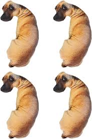 Almohada 3D de Cabeza de Perro Oikabio - Diversión y Realismo para Niños