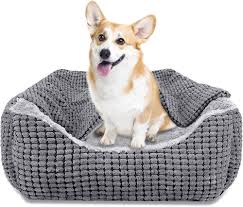 JOEJOY Cama Lavable para Perros Medianos con Manta