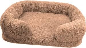 Cama Rectangular Lavable para Perro BangDon con Felpa