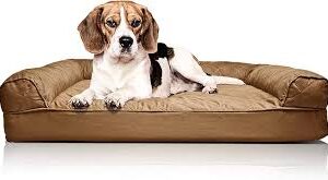 Cama Ortopédica para Perros Mediana Furhaven estilo Sofá con Funda Desmontable
