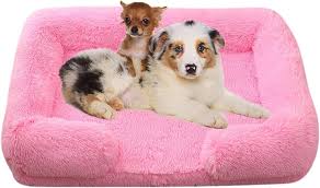 Cama Sofá para Perros XXL - Funda Lavable Rosa Brillante