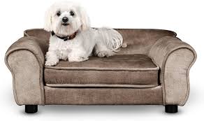 Cama Sofá Marrón para Perros y Gatos