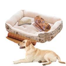 Cama Reversible para Perros Medianos y Grandes - Lavable a Máquina