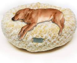 Cama Redonda Ortopédica para Perros HANHAN - Antiansiedad y Lavable