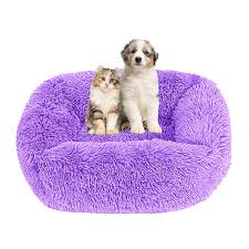 Cama Donut de Felpa Suave para Perros Lukery