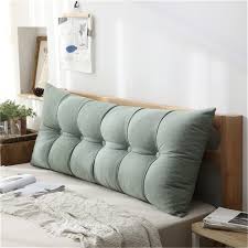 Cojín Doble de Lino para Cama y Sofá