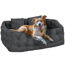 Cama PawHut para Perros Pequeños con 2 Cojines