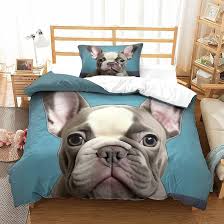 KONIEE: Juego de Cama Microfibra Bulldog