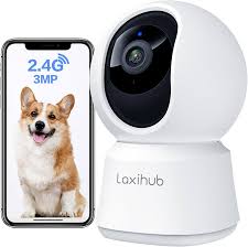 Cámara de Vigilancia WiFi LAXIHUB 2K/3MP para Interior