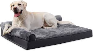 KSIIA Cama Grande para Perro con Doble Cojín y Forro Lavable