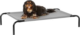 Cama Elevada para Mascotas Amazon Basics - Gris