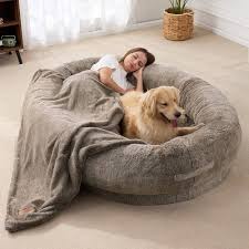 Cama Puff Gigante para Perros y Humanos
