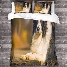 Juego de Sábanas para Cama Border Collie con Cremallera Invisible