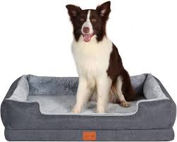 Cama Grande para Perro KYG con Forro Impermeable y Espuma de Soporte