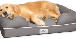 Cama Viscoelástica para Perros Medianos y Grandes - Gris