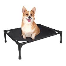 Tumbona Elevada para Perros con Techo y Enfriamiento