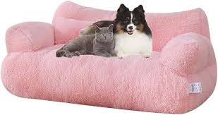 Sofá de Peluche LinZong para Mascotas - Cama Lavable y Cómoda para Perros y Gatos