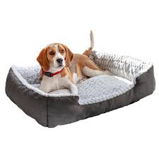 Cama Almofada Suave para Cães e Gatos - Cinza 55x48x18 cm