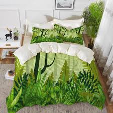 Juego de Fundas de Edredón: Arte Mural de Plantas