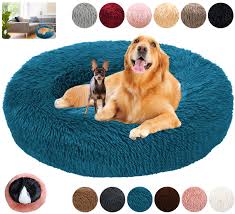 Cama Redonda Grande para Perros y Gatos KZhanmy