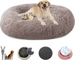 Cama Redonda Antiderrapante para Mascotas