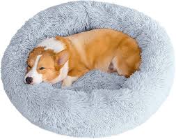Cama Donut de Felpa para Mascotas 100 cm