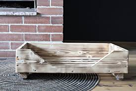 Cama de Madera Dekorie para Perros Pequeños y Medianos