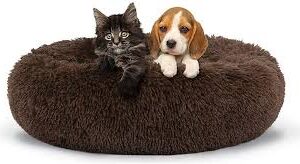 Cama Lavable para Perro Café de 27.5 Pulgadas