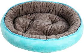 Cama Esponjosa Lavable para Gato y Perro Pequeño - Azul