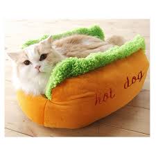 Cama para Mascotas Estilo Perro Caliente - Suave y Elegante