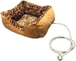 Cama Mediana para Mascotas con Diseño de Leopardo