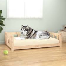 Cama para Perros de Madera Maciza de Pino Homgoday 105