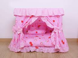 Cama Princesa Rosa para Mascotas Kolachic