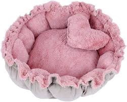 Glield Cama Redonda Rosa para Perros y Gatos Pequeños