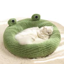 Cama de Peluche Rana Fokecci para Perros