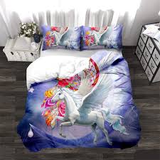 Juego de Cama Infantil: Unicornio y Pegaso Galáctico