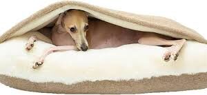 Cama Ortopédica para Mascotas con Manta Capucha