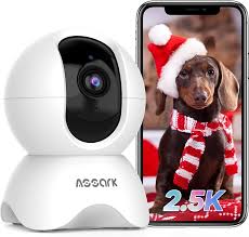 Cámara de Vigilancia Interior 2.5K para Mascotas Assark