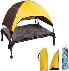 Cama Elevada para Perros con Toldo