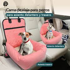 Asiento Coche 2-en-1 para Perros Bluzelle: Cama Impermeable y Lavable