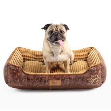 Cama Deluxe AcornPets® para Mascotas - Marrón
