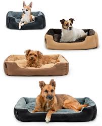 Cama para Perros Lionto con Cojín Reversible y Base Antideslizante