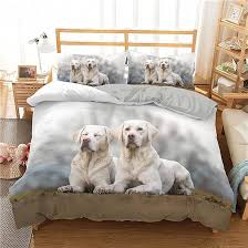 Funda Nórdica 3D de Perros para Cama Matrimonial - Juego de 3 Piezas