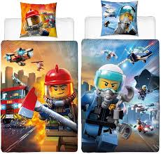 Juego de Cama Reversible Lego City - Emergencias y Aventura