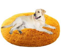 Cama Redonda Suave para Perros y Gatos ZFEBHMY